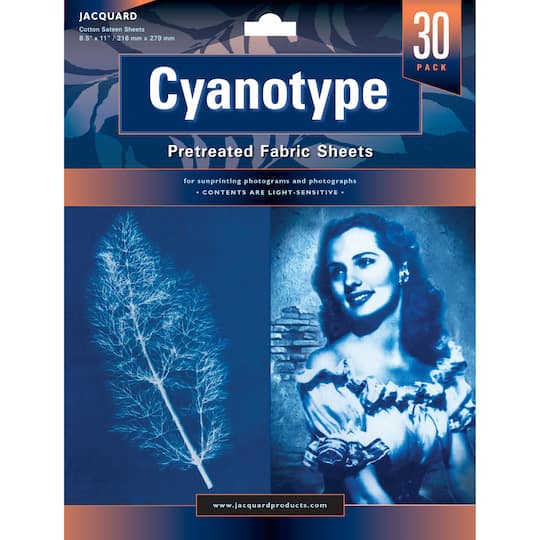 Jacquard Cyanotype Pre-Treated Fabric Sheets